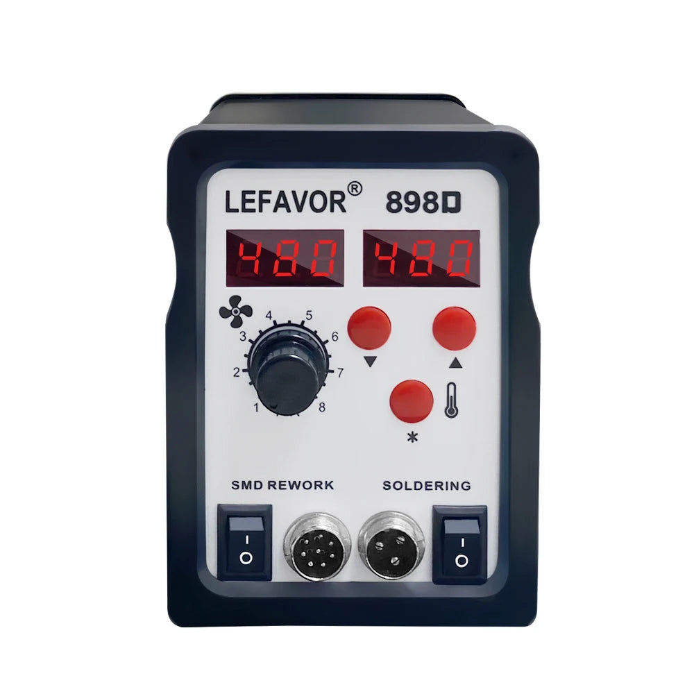 898D Soldering Stations 1 Air Gun Electric Iron Heat Rework Station Qme