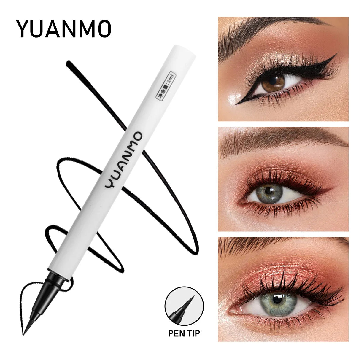Ultra-fine Brown Liquid Eyeliner Waterproof Sweatproof Quick-dry Qme