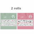 Abstract Line Sketch Pet Washi Tape, Ideal for Junk Journal Decoration, Polaroid Embellishment Qme 2 rolls-A
