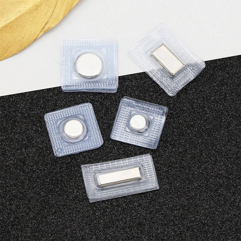 5Pairs PVC Invisible Metal Strong Magnetic Snaps Button Invisible Sew Magnetic Magnet Fastener For Handbag Clothing Qme