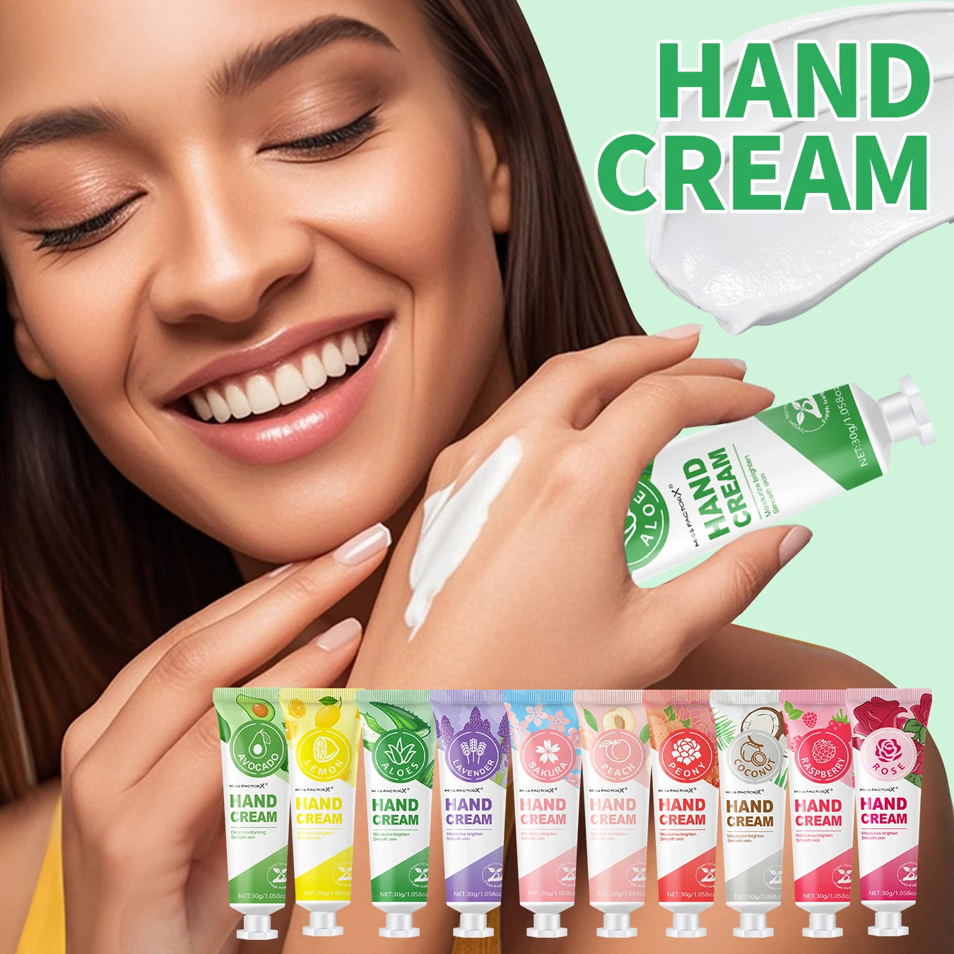 30 Pack Scented Hand Cream Gift Kit, Non Greasy Hydrating Lotion, Daily Hand Care for Home Travel and Holiday Gifts Qme