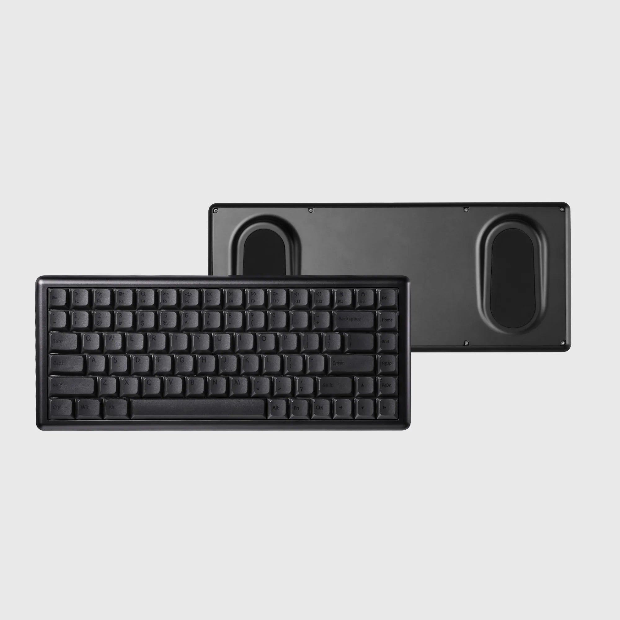 CHOSFOX Vero75 Low Profile Mechanical Keyboard Support QMK/VIA 84 Key 75% Three Modes Custom Hot Swappable RGB Office Keyboard Qme Space Gray keyboard Deep Sea Tactile
