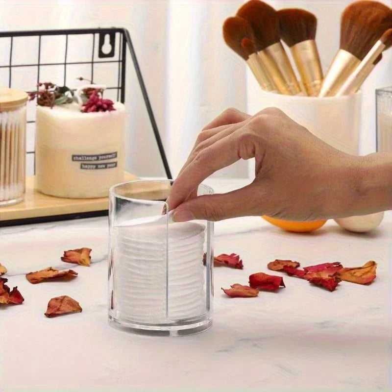 Clear Plastic Cup Dispenser with 3oz Capacity - Transparent Countertop Storage Holder for Small Disposable Paper Cups Qme