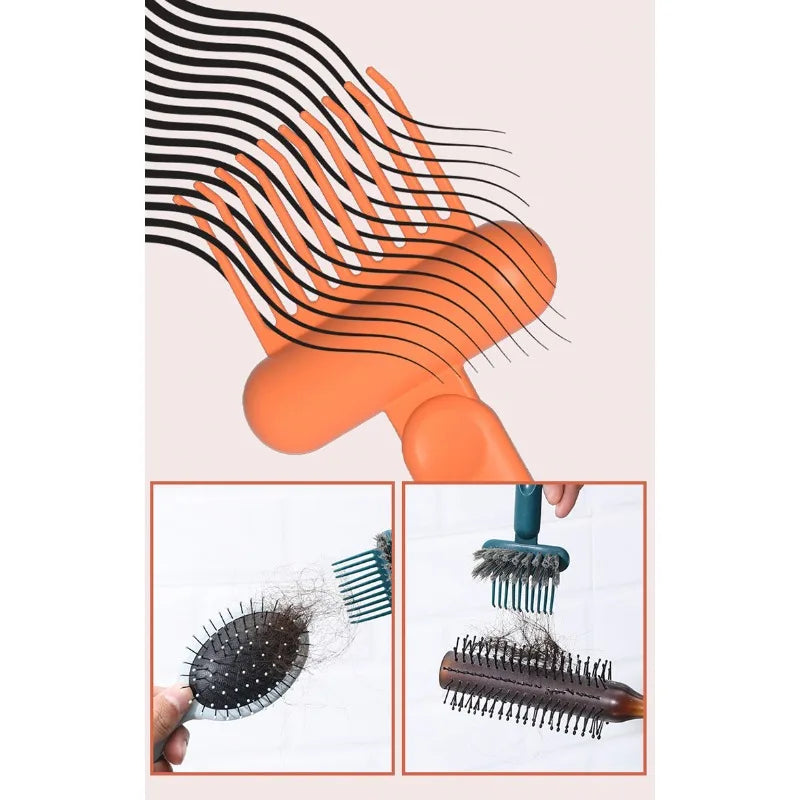 Comb Cleaning Brush Simple Hollow Air Bag Curly Hair Massage Tool Qme
