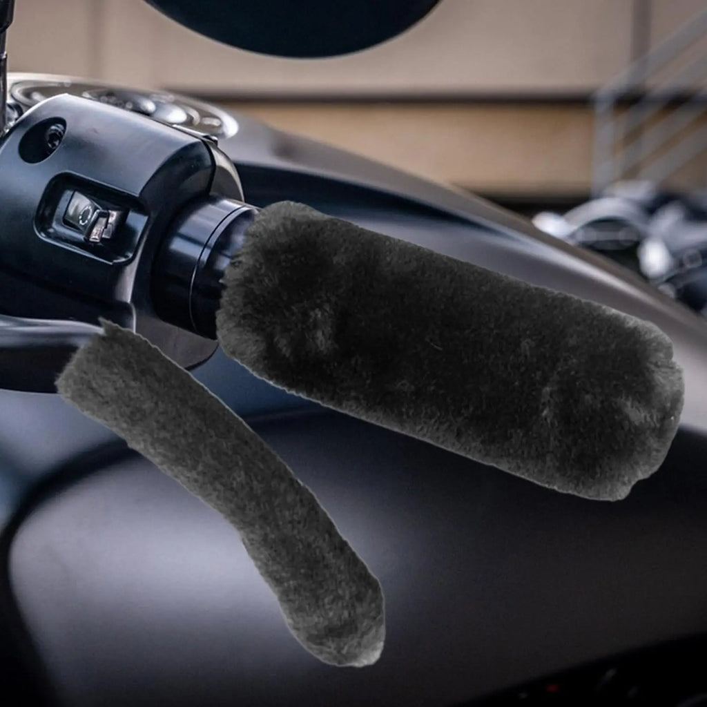 Motorcycle Handle Grip Cover Thermal Anti-Slip Electric Bike Cycling Handlebar Grip Cover for Commuting Urban Riding Cruising Qme