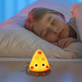 Pizza Lamp Light USB Silicone LED Batteried Dimmable Funny Nightlight Qme China Mainland