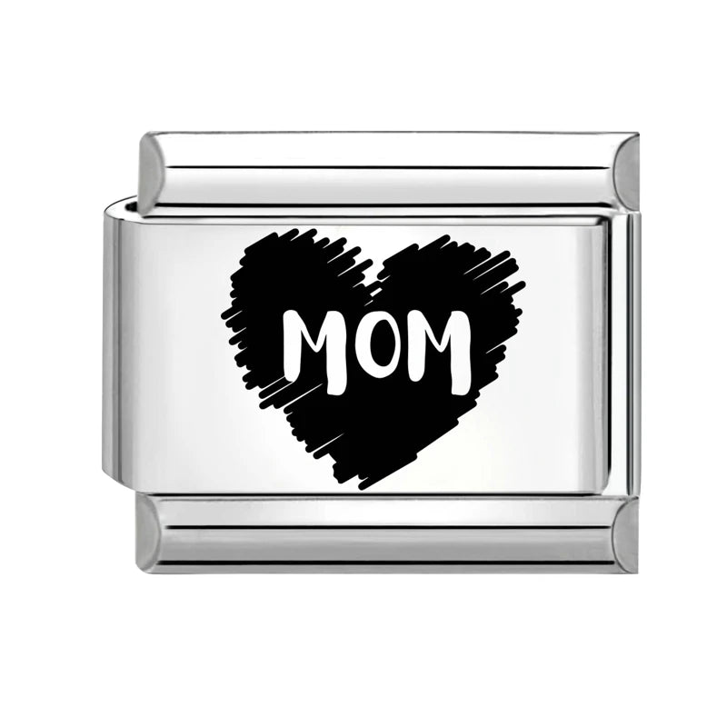 Wholesale 2026 Women Men Girls Dad Charm Italian Link Fit Bracelet