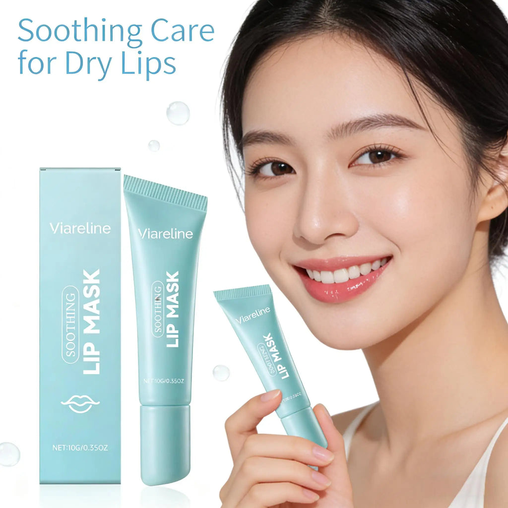 Viareline Lip Mask Repair Cracking Skin Treatment Exfoliating Removal Dark Lips Improve Dryness Lip Lightweight Nourishing Care Qme