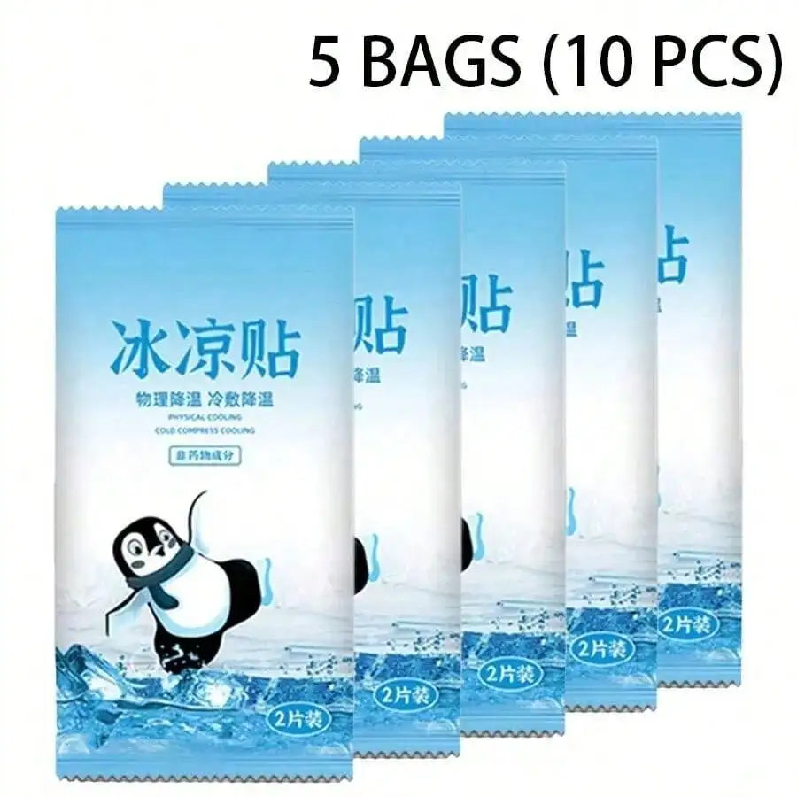 Cooling Patches Suitable Weather Effective Convenient Carry Qme 10pcs