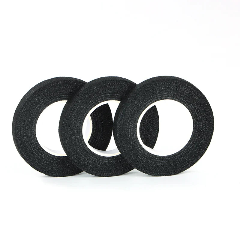 Rim Tape Electrical Tape Heat Resistant Harness Tape Adhesive Cloth Tape Waterproof Tape Insulating Automotive Fabric Cloth Tape Qme 3Pcs 15M 32mm
