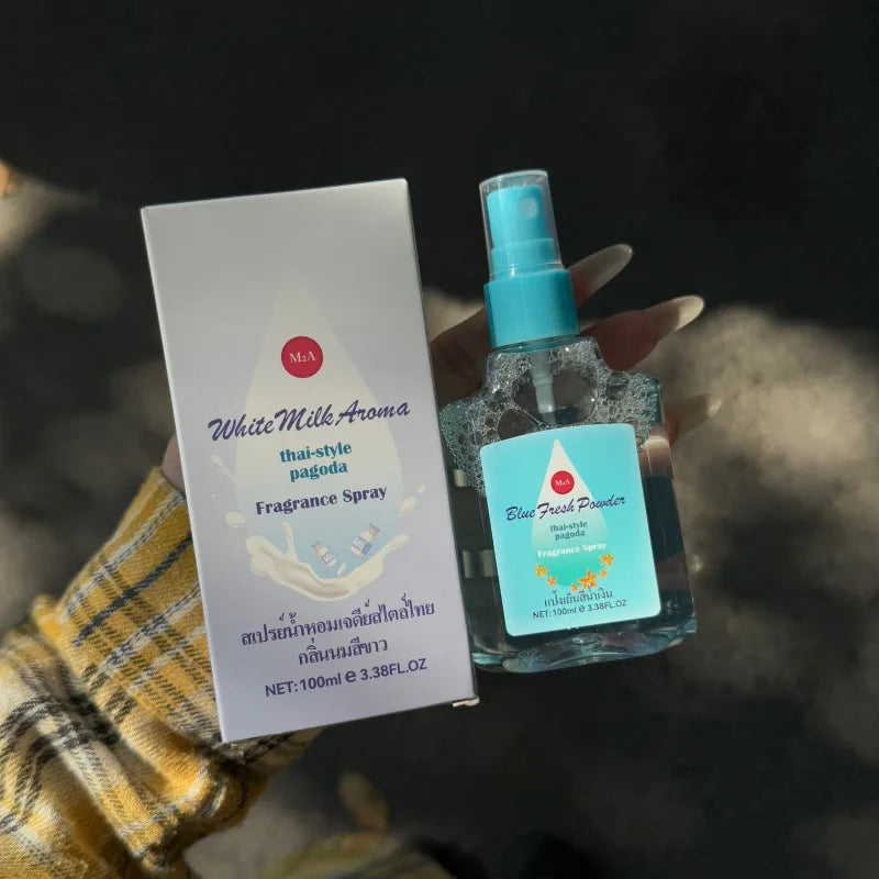 Portable Floral Eau De Toilette Spray Durable Fragrance Mini Bottle Qme E- Blue 100ML