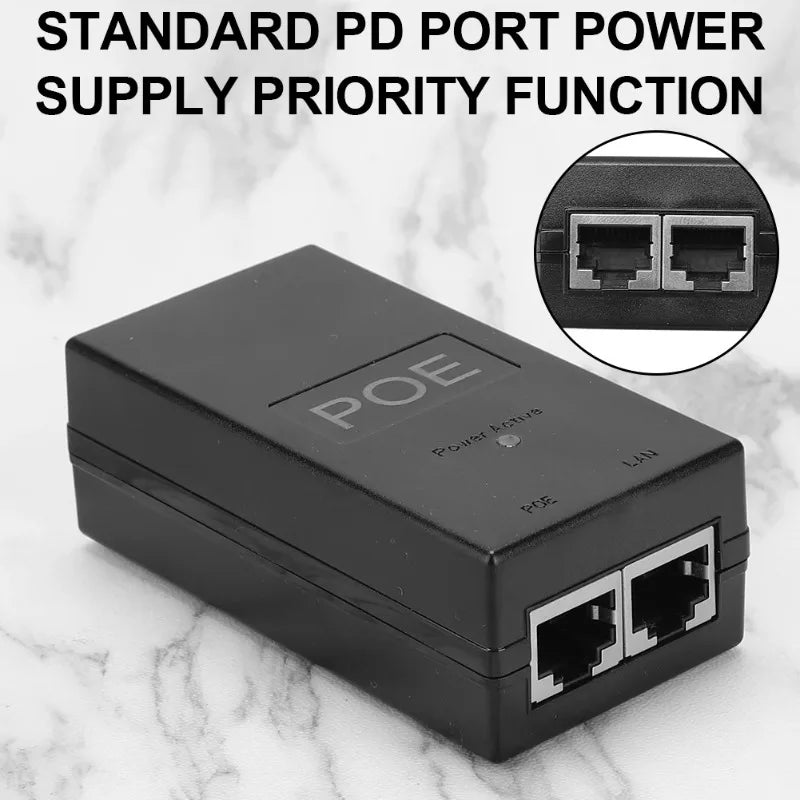POE Power Supply 24V/48V 0.5A/1A Module 65W/90W High Power for Network Cameras Security Systems Qme