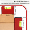 Mini Pocket Level Magnetic Horizontal Leveler Woodworking Portable Qme one size