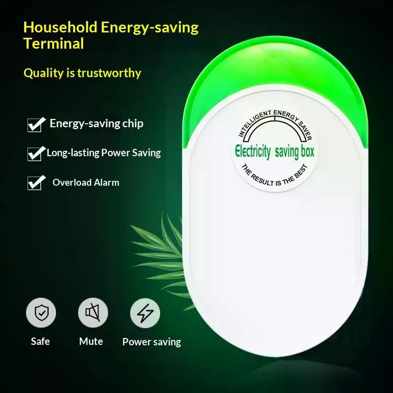 Intelligent Electricity Saving Box With Upgraded Capacitor Stable Voltage For Home Office Daily Use Qme