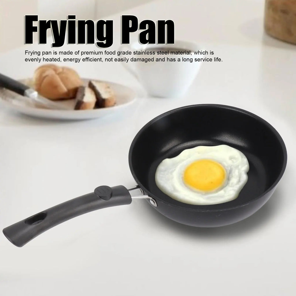 Nonstick Frying Pan Omelet Steak Pan Less Oil Smoke Stainless Steel Skillet for Egg Cooking Kitchen Home Induction Cookware Qme