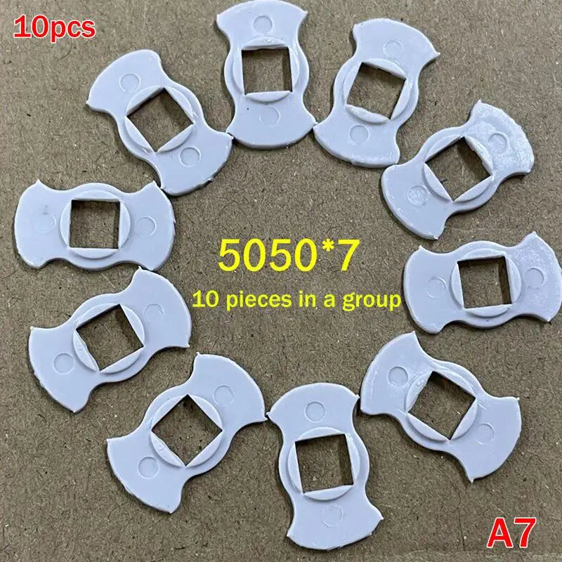 10Pcs Plastic LED Insulation Gasket Stator Spacer For 3535 5050 7070 L2 XPL XPG 50 70 Series LED Emitter Diodes Electronic Qme A7