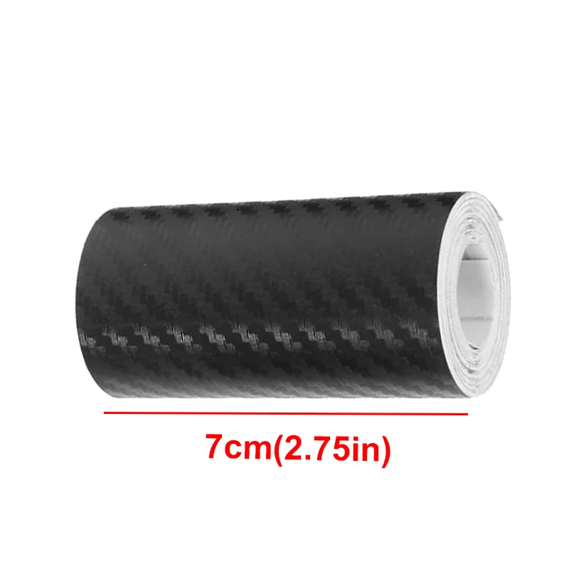 3-10cm Width Carbon Fiber Automotive Tape Car Door Edge Guards Door Sill Protector Anti Collision Film Scratch Cover Strip Tape Qme width 7cm(2.75in) 5M(16.4Ft) China Mainland