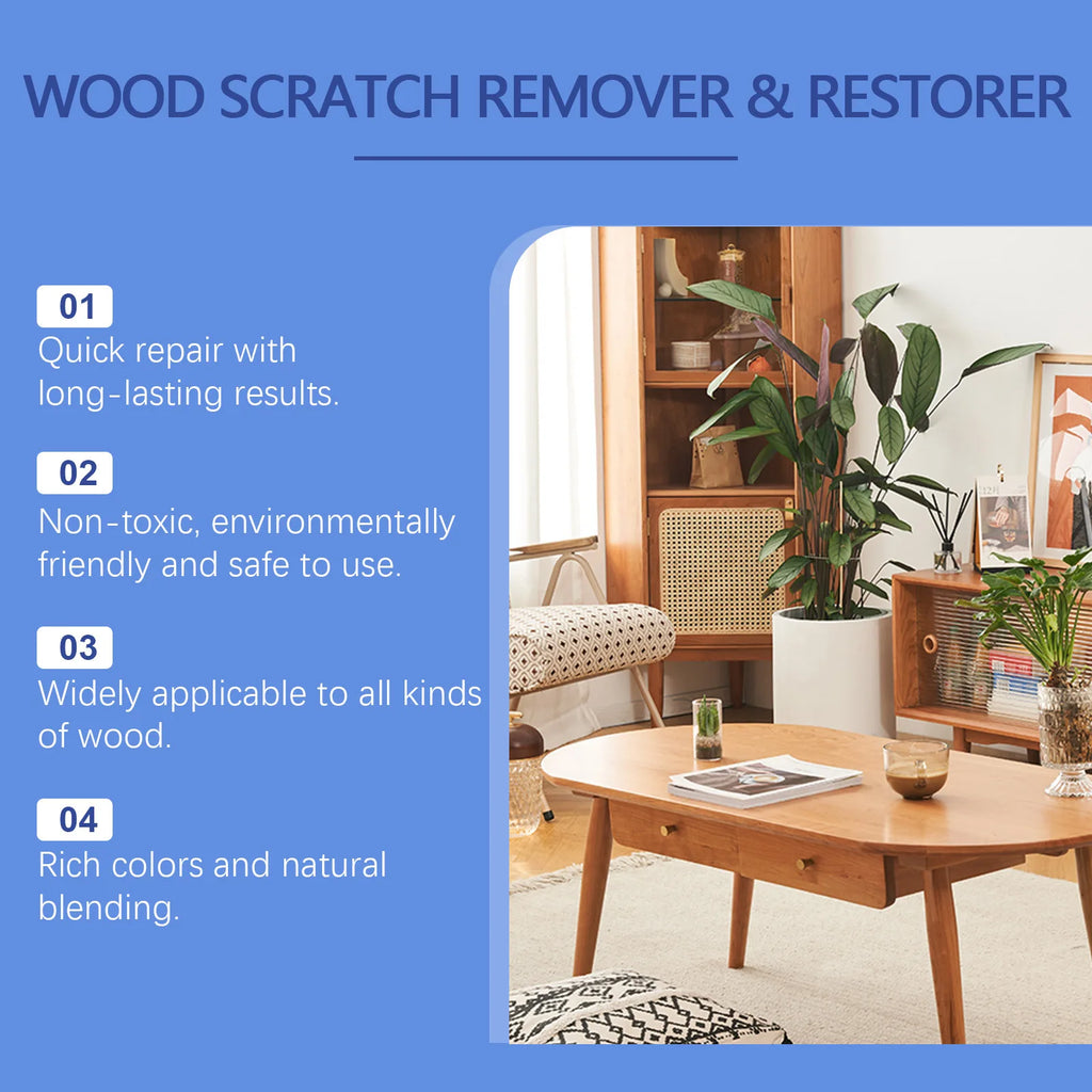 Wooden Furniture Repair Paste Floor Tile Scratches Removal Filler Polishing Furniture Refinishing Damage Furniture Touch Up Kit Qme