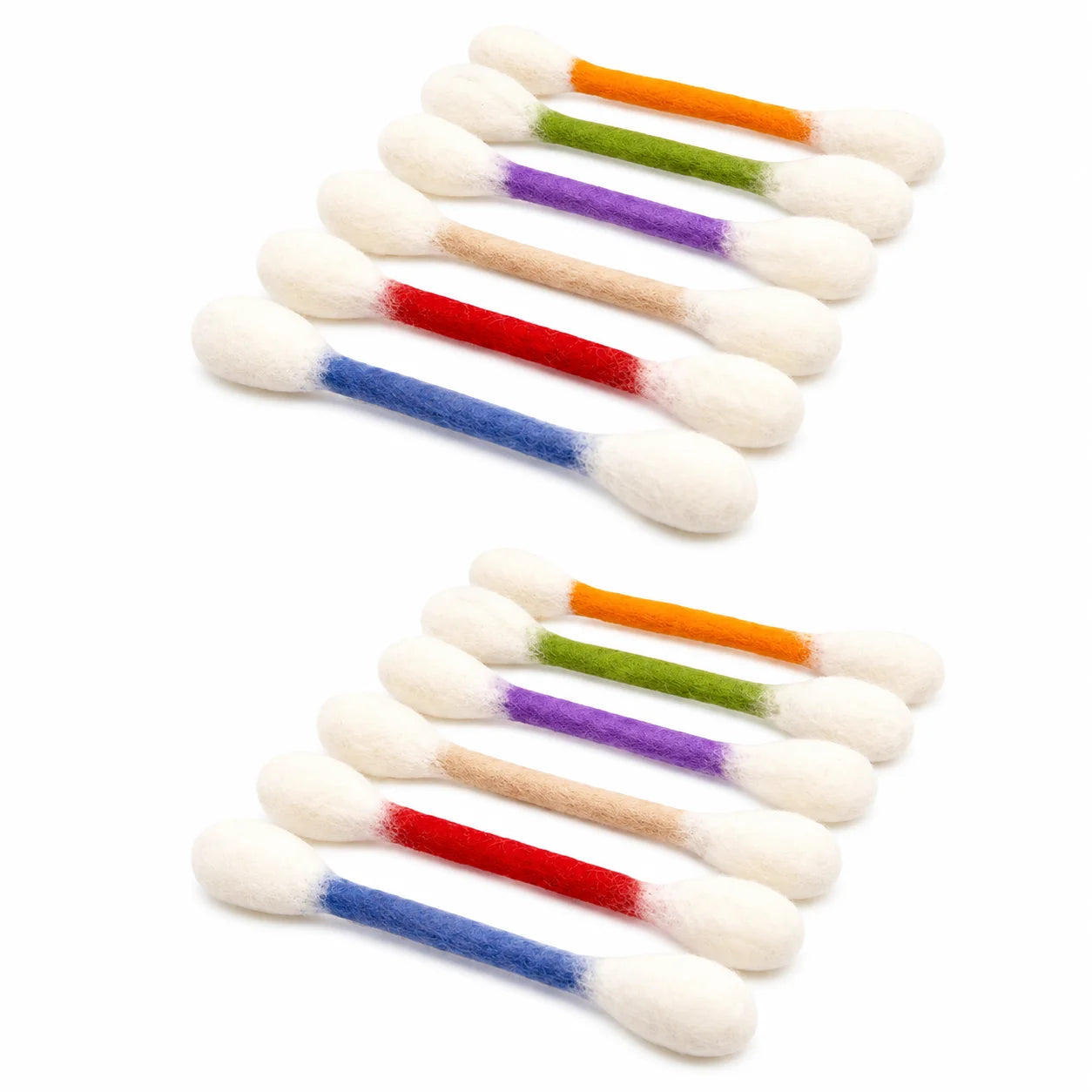 6/12PCS Cotton Swab Shaped Catnip Toy Durable Kitten Teeth Grinding Pet Interactive Chewing Play Accessory Qme Mix-12