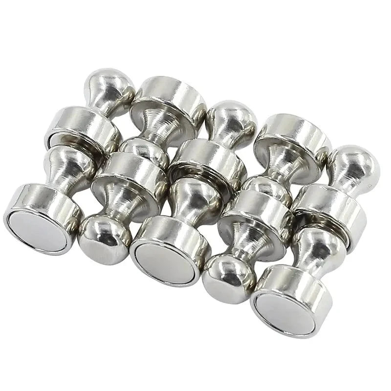 10PCS Magnetic Nail Office Calligraphy And Painting Refrigerator Strong Magnet Nail Teaching Whiteboard Magnetic Nails 12x16mm Qme