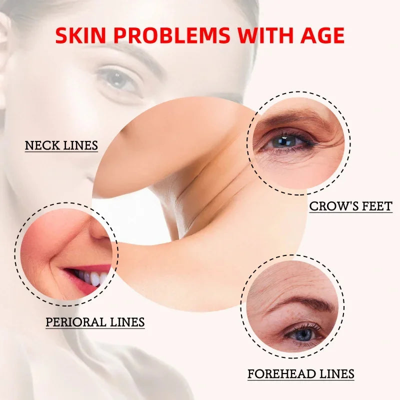 Retinol Wrinkle Removing Face Cream Anti-Aging Firming Lifting Fade Fine Lines Moisturizing Brighten Skin Care Korean Cosmetics Qme