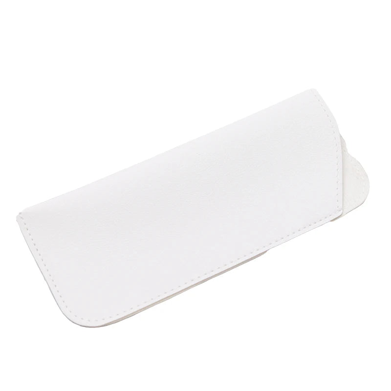 Solid Glasses Bag Protective Sunglasses Cover Case Box Reading Qme WHITE