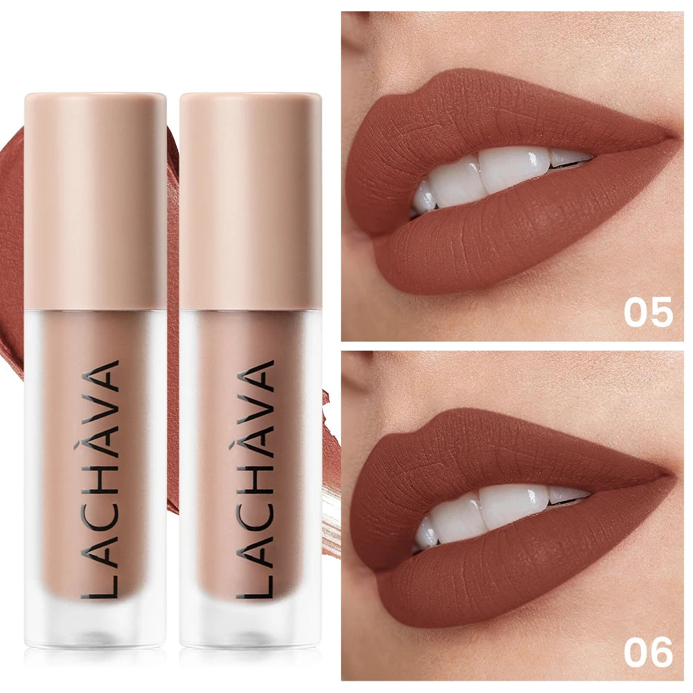 Smooth Velvet Matte Lip Glaze Waterproof Non-transfer Long Wear Easy Qme