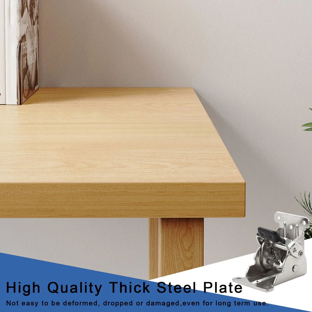 Folding Table Legs Brackets Screws Heavy Duty Self-locking Hinge Leg Qme