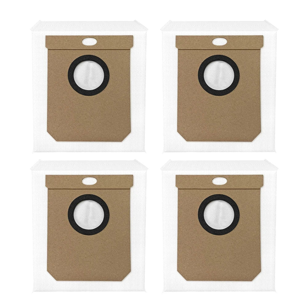Base Station Dust Bags, For Deerma DEM-X70 / DEM-S30 Stations Dust Collector Robot Vacuum Cleaner Bags Replacement Qme 4 PACK