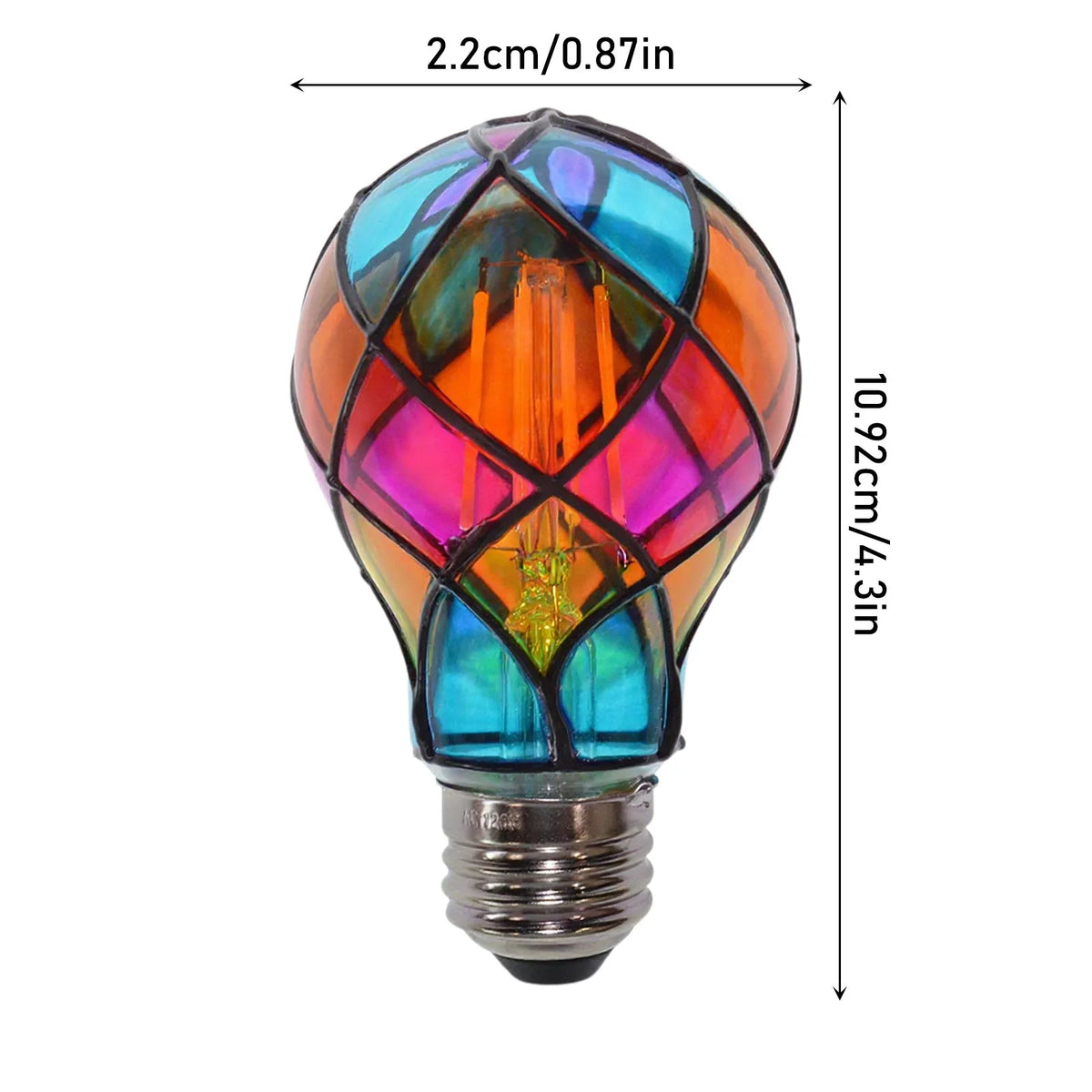 Colorful Bohemian Style Stained Glass Pendant Lights Mediterranean Lamp for Home Dining Room Bar and Patio Atomsphere Decoration Qme