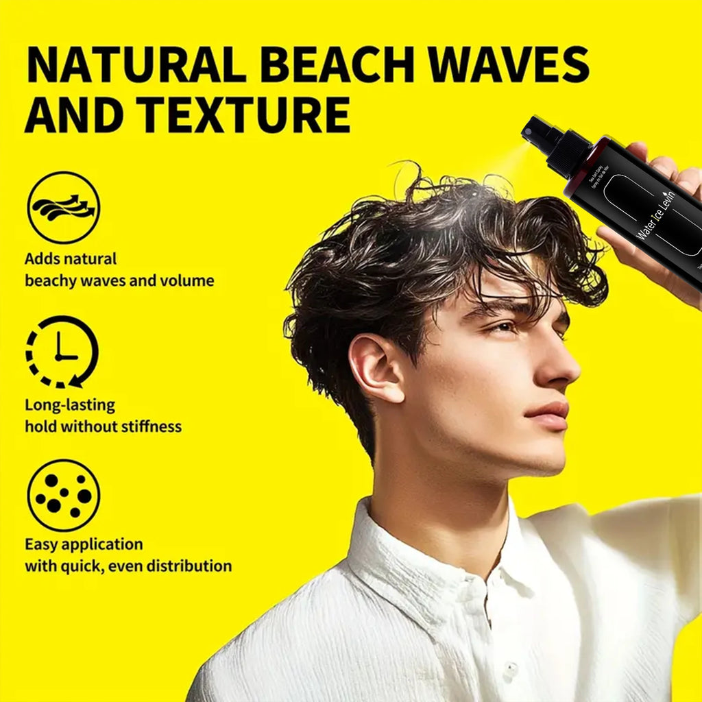 Beach Wave Spray: Volumizing Texturizer with Kelp & Magnesium Sulfate for Healthier, Natural-Looking Hair. Qme