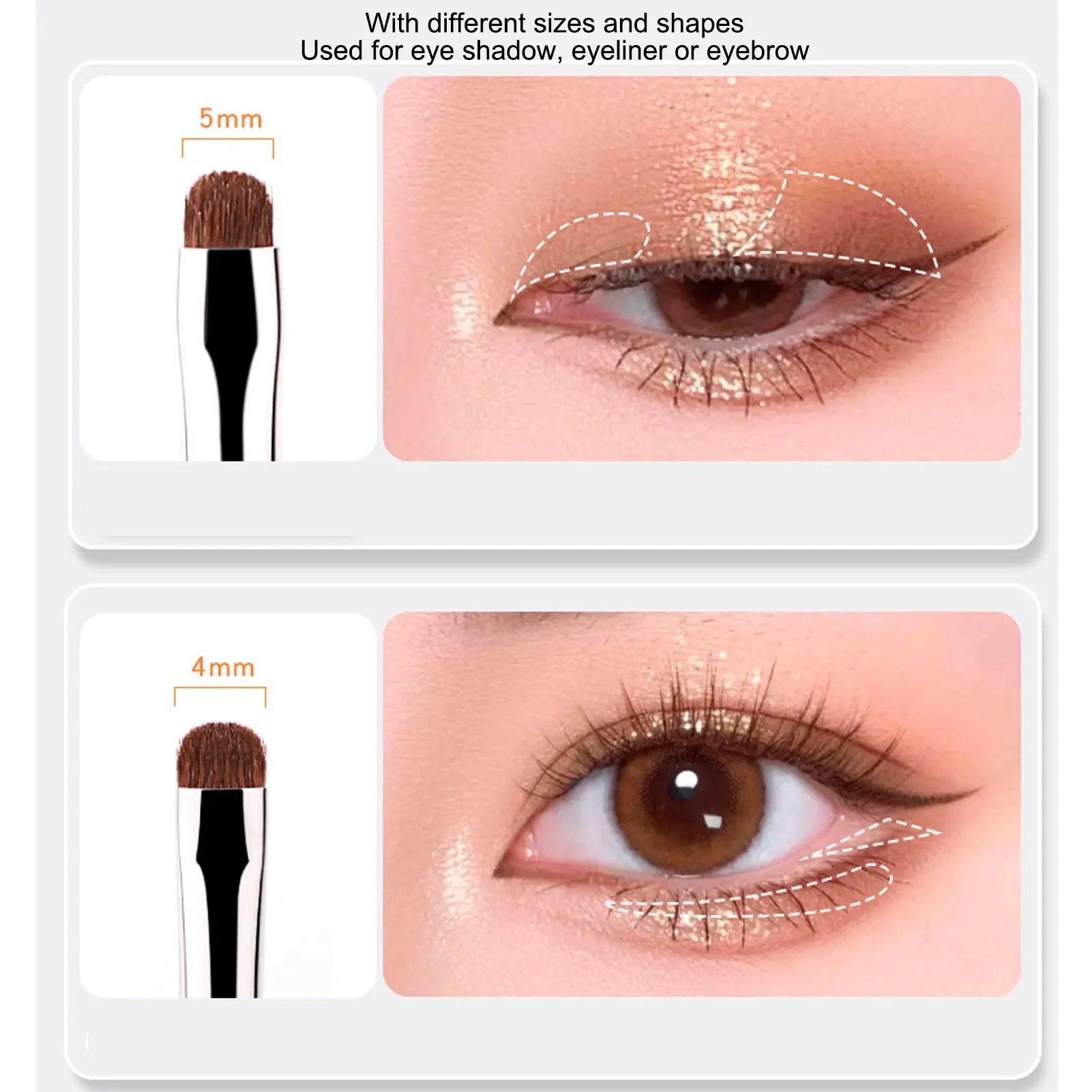 Eye Shadow Eyeline Brushes Soft Brush Comfortable Handle Hair Detail Makeup Brush Kit Detail Makeup Brush Kit Qme