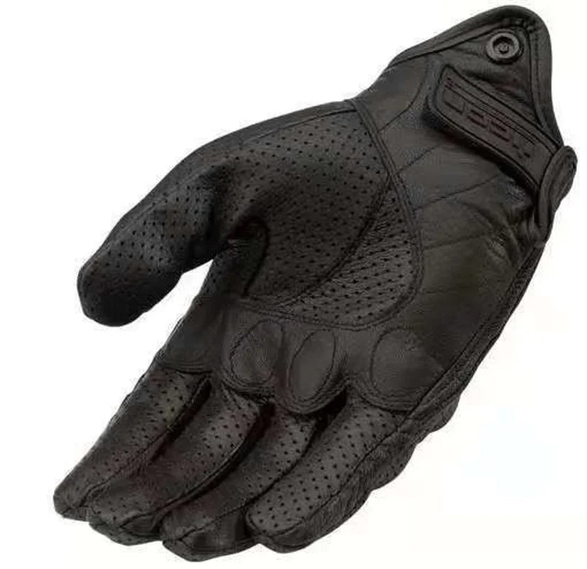 Retro Urban Classic Leather Gloves Men Motorcycle Guantes Moto Motorbike MTB Bike Riding 100% Genuine Cowhide Luvas Qme