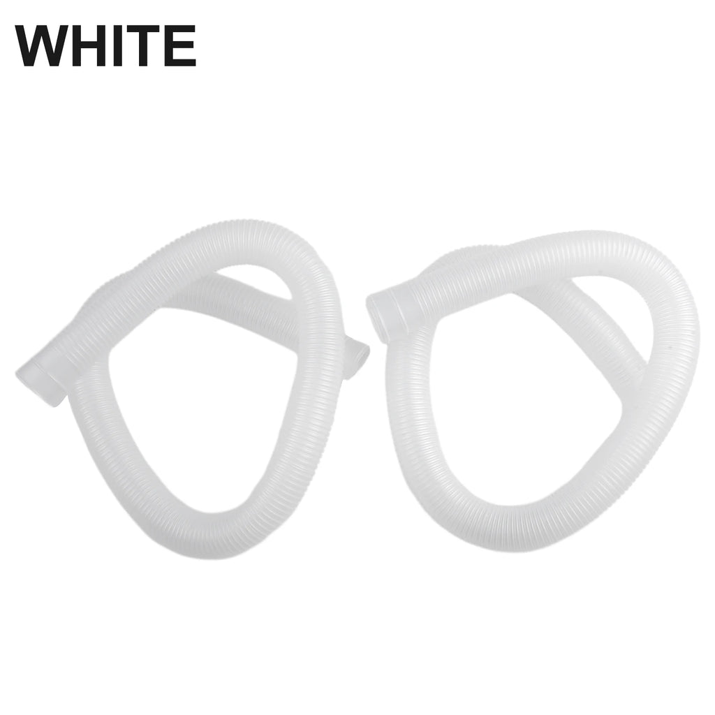 2 X 32mm Pool Hose For Intex 1-1/4Inch Accessory Hose Above Ground Pool Pump Replacement Hot Tubs Flexible Hose Qme white