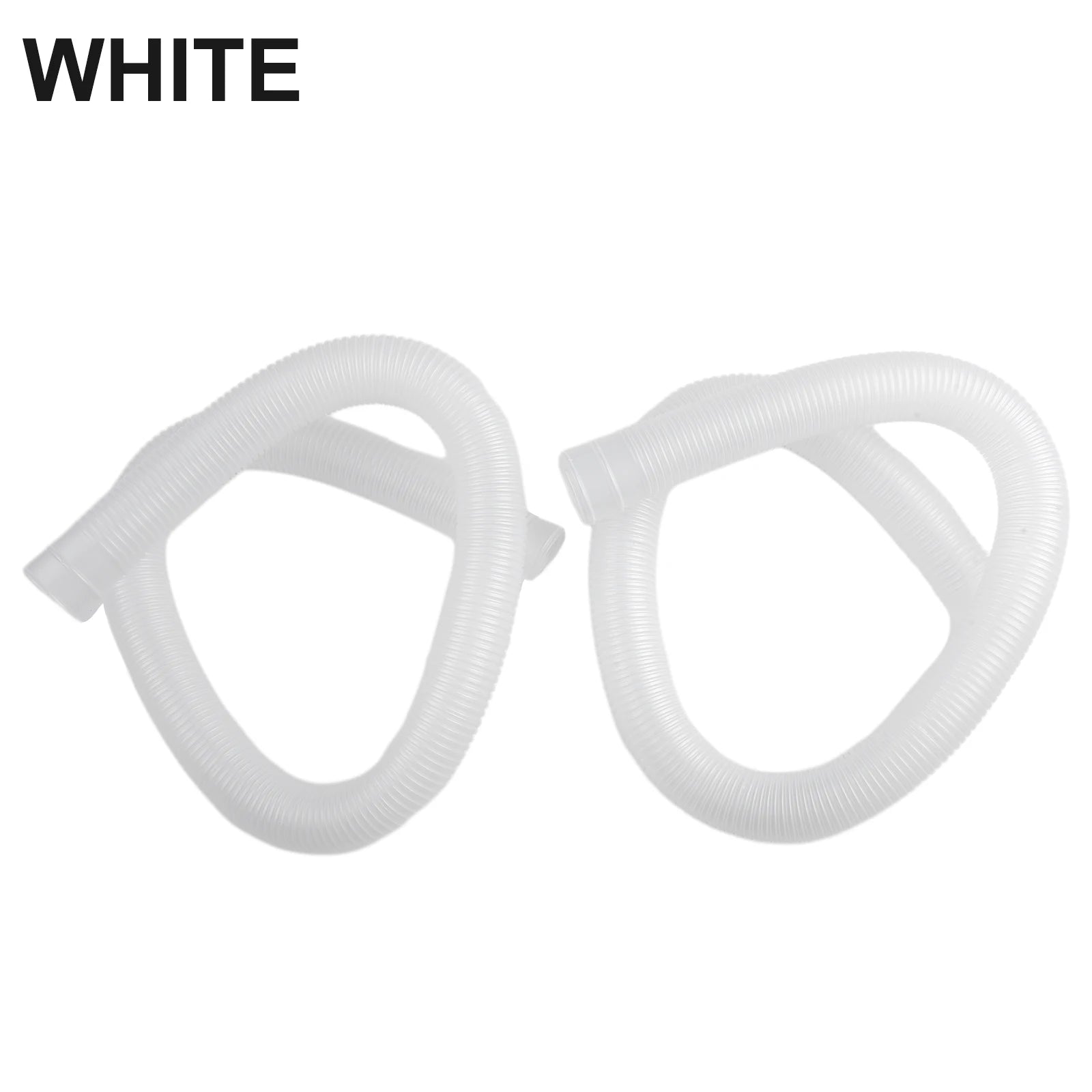 2 X 32mm Pool Hose For Intex 1-1/4Inch Accessory Hose Above Ground Pool Pump Replacement Hot Tubs Flexible Hose Qme white