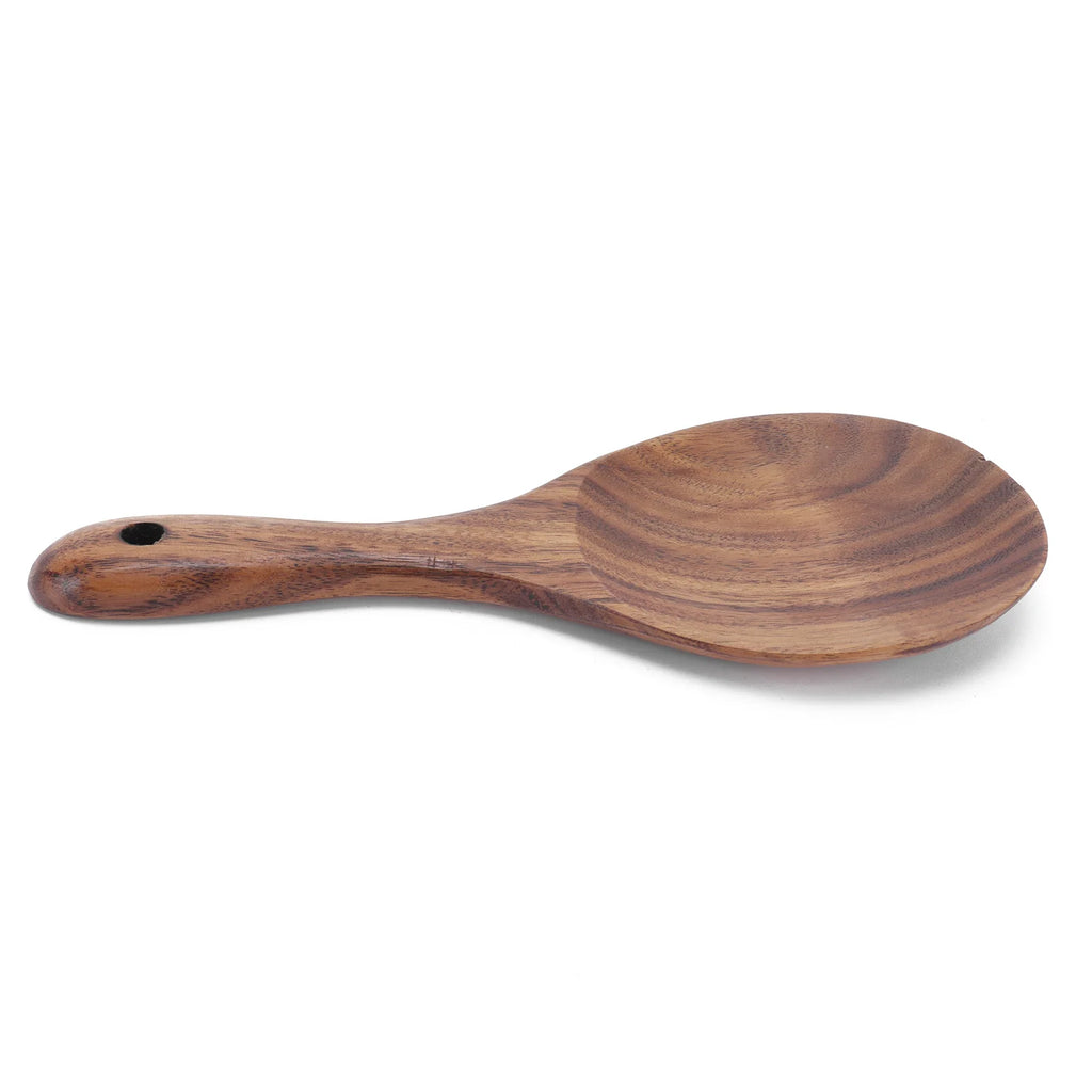 Wood Rice Spoon Rice Paddle Scoop Wooden Kitchen Spoon Ladle Tablespoon Big Serving Spoon Wooden Kitchen Utensils Tableware Qme