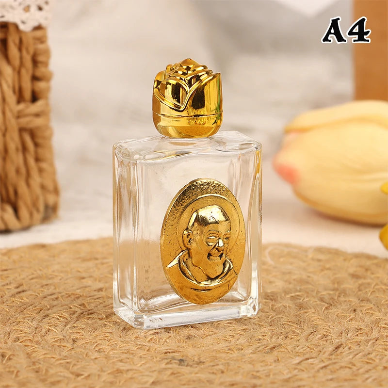 11 Types Glass Holy Water Jesus Bottle Religious Cross Christian Qme A4