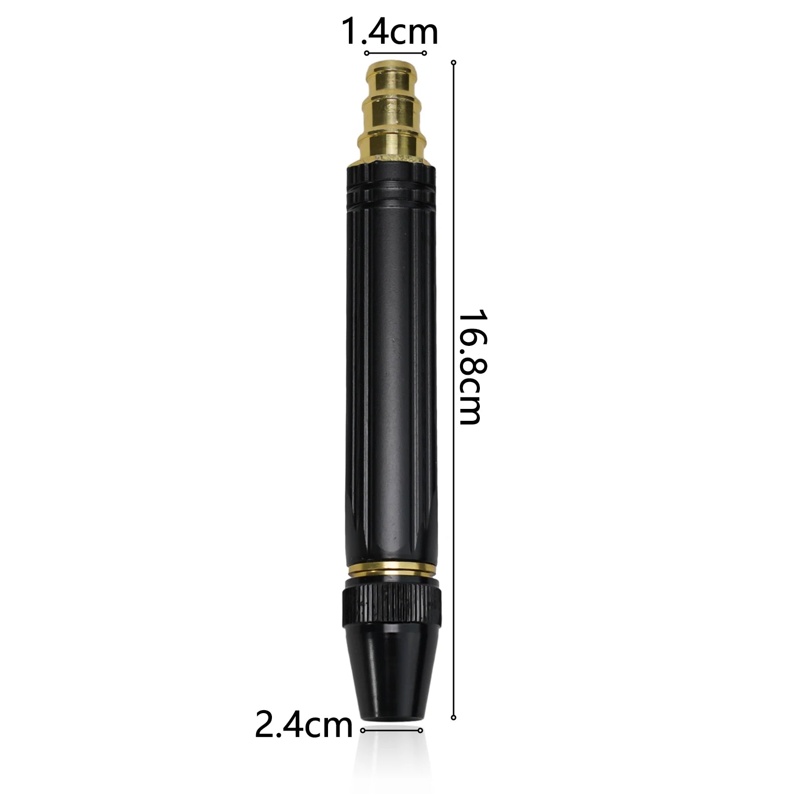 Car Washing Nozzle For Garden Hose With Aluminum Alloy Construction And Precision Threaded Sealing For Strong Water Flow Qme