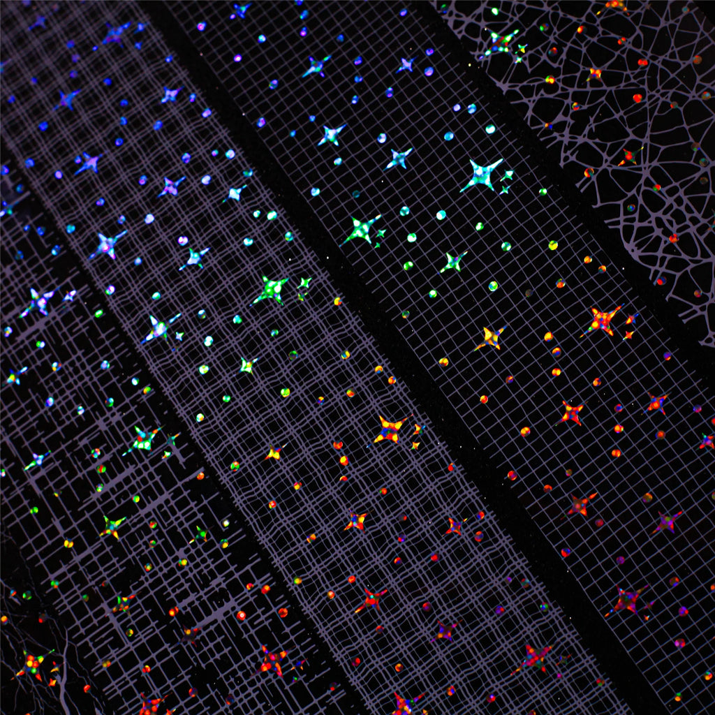 200cm/Roll，Sparkling star gauze Theme, Scrapbook Stickers, Handbook Making Tapes, Phone Case Photo Decorative，Stationery Tapes Qme