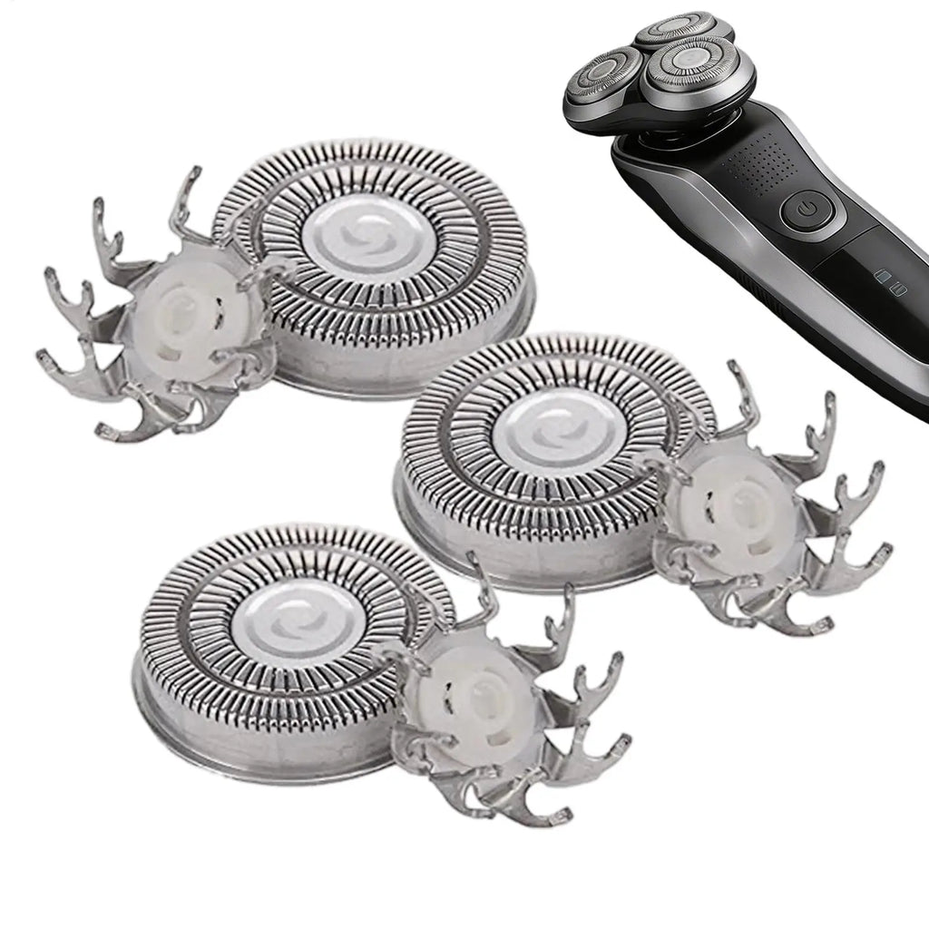 NEW Electric Shaver Replacement Heads 3 Pieces Triangular Base Men Electric Shaver Replace Heads For Father Husband Boyfriend Qme
