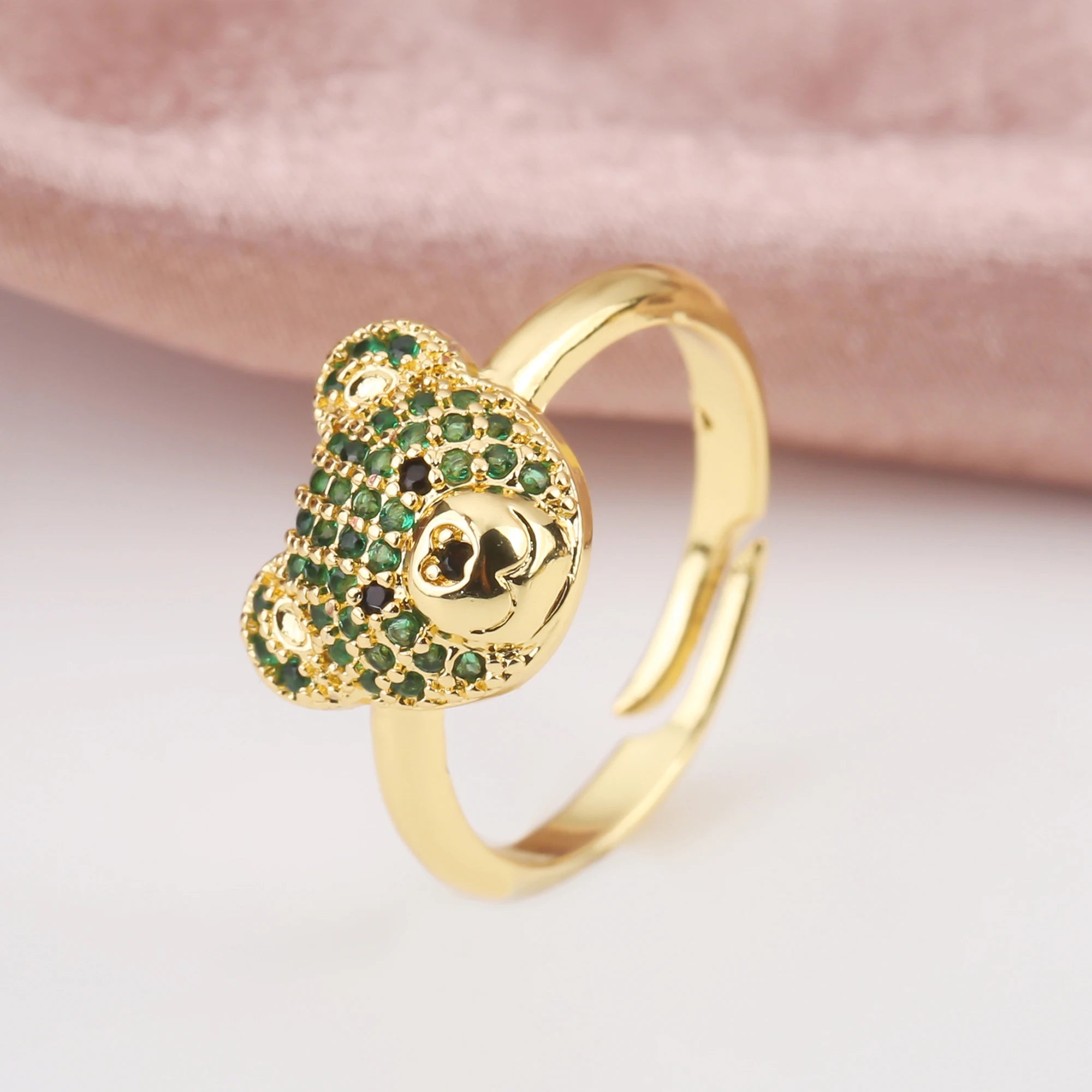 9 Colors Luxury Bear Shiny Zirconia Bracelet Classic Animal