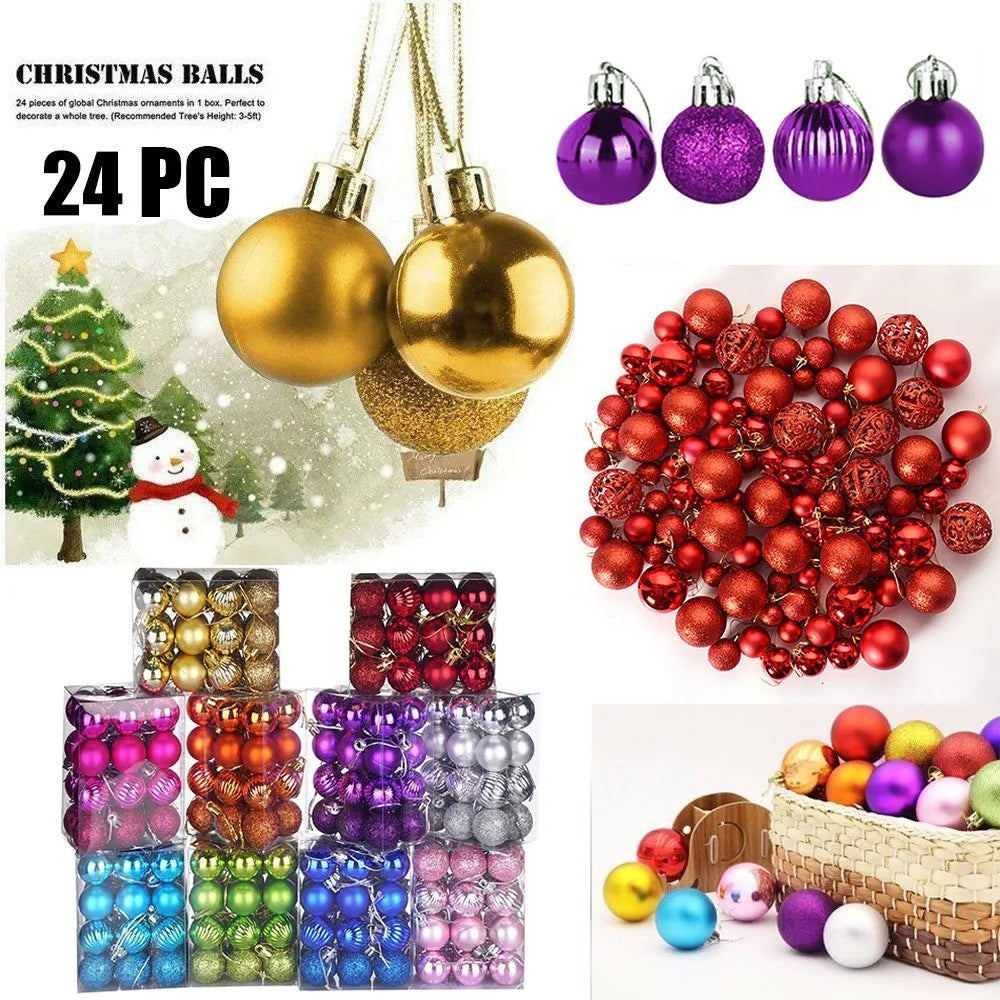 Christmas Xmas Tree Ball Bauble Hanging Home And Party Ornament Decor Tree Decoration Balls Party Hanging Pendant Navidad Qme