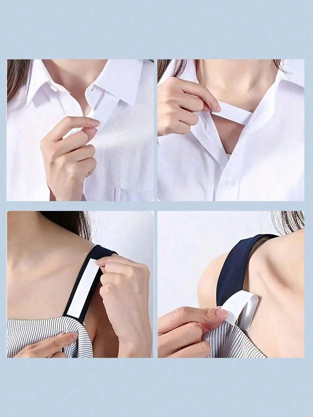 Shirt Anti Light Strip Collar Shoulder Strap Invisible Leak Proof Qme
