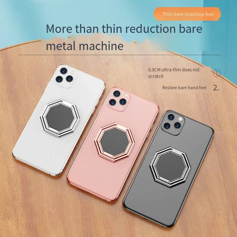 Mobile Phone Foldable Stand Ultra-thin Ring Multi Angle Portable Qme