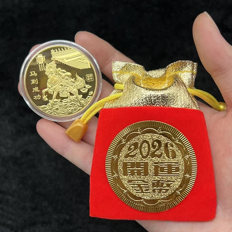 2026 Year Horse Lucky Zodiac Medal Event Souvenir Metal Craft Qme A7