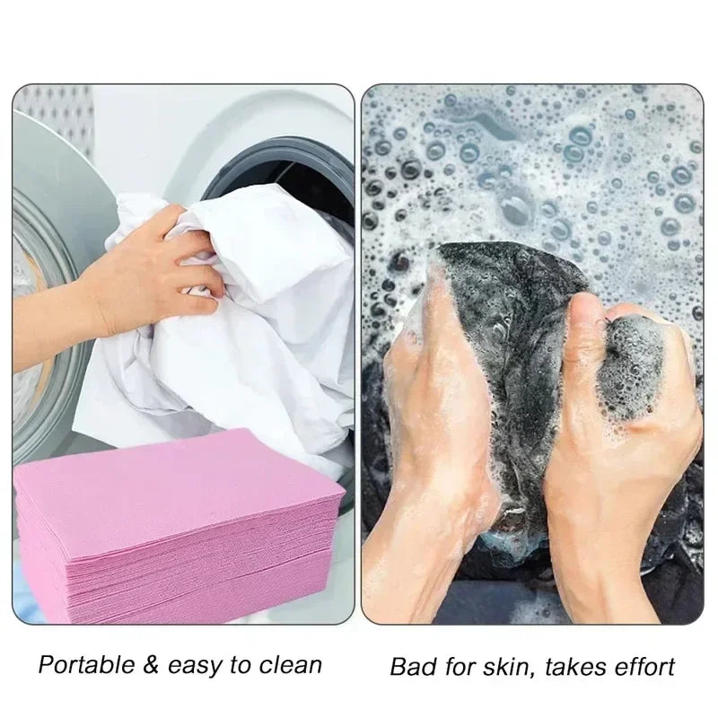 30/60/120pcs Soluble Laundry Tablets Powerful Stain Remover Laundry Soap Powder Washing Machine Cleaning Tablets Detergent Qme