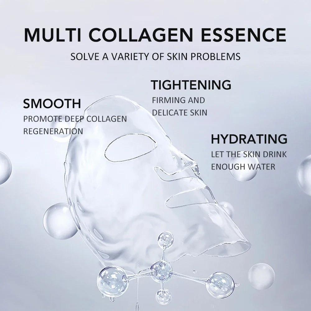 Collagen Face Masks Deep Hydrating Moisturizing Brightening Firming Qme