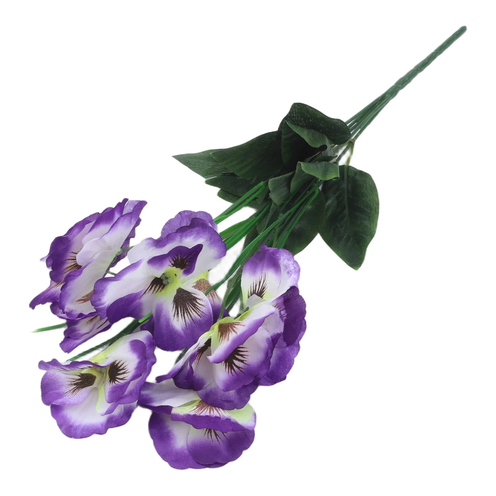 1 Pc Artificial Pansy Flowers Fake Flower For Wedding Party Home Plant Bunch Balcony Decoration Artificial Flowers Qme