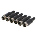 ESCAM 1Pc Male/Female DIN Plug Socket Connector 8 PIN Chassis Cable Mount Qme Female Insert 7PCS