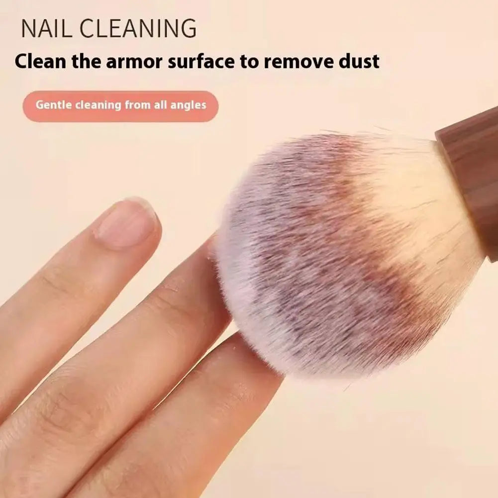 1Pcs Nail Dust Brush Soft Fiber Small Waist Makeup Brush For Loose Powder & Blush Professional Manicure Cleaning & Beauty T J9F6 Qme